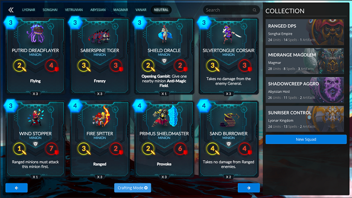 Duelyst Cards