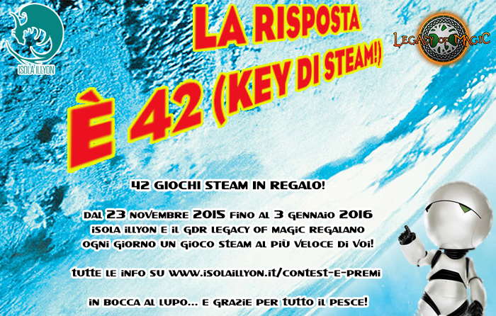 La risposta è 42 key di Steam Isola Illyon