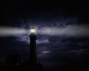 lighthouse night
