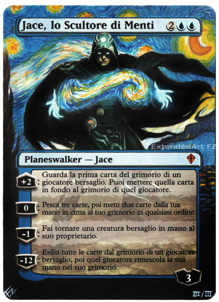 Jace, lo Scultore di Menti versione Notte stellata di Van Gogh