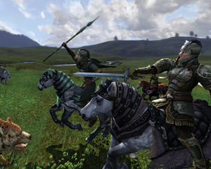 Con l'espansione "Riders of Rohan" è stato introdotto il combattimento a cavallo.