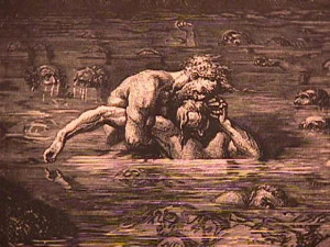 Il Conte Ugolino e Ruggeri degli Ubaldini, incisione di Gustav Doré (particolare). Ricorda qualcosa?