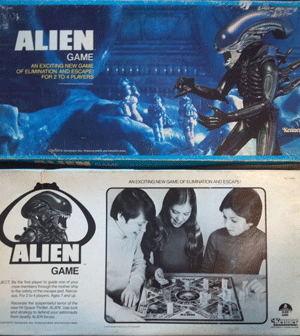 Le tematiche di Alien erano riportate bene dal gioco in scatola, gioco che  incentivava i bambini a massacrare i propri amichetti.