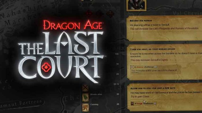 Dragon Age The Last Court