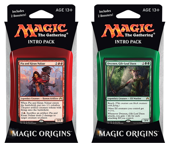 Questi sono, invece, gli Intro Pack di Magic Origins.