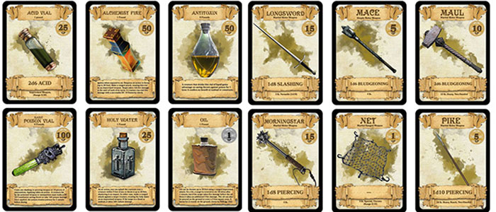 carte-equipaggiamento-dungeons-&-dragons