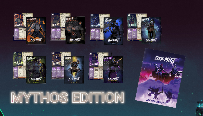 City of Mist Mythos Edition Manuale Poster Gdr